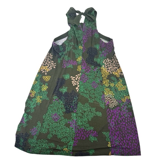 One September Anthropology Boho Green Embroidered Racerback Mini Dress NWOT‎ - Picture 7 of 13